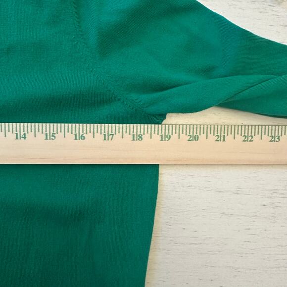Boden Green Sweater with Button Cuffs - Picture 9 of 9